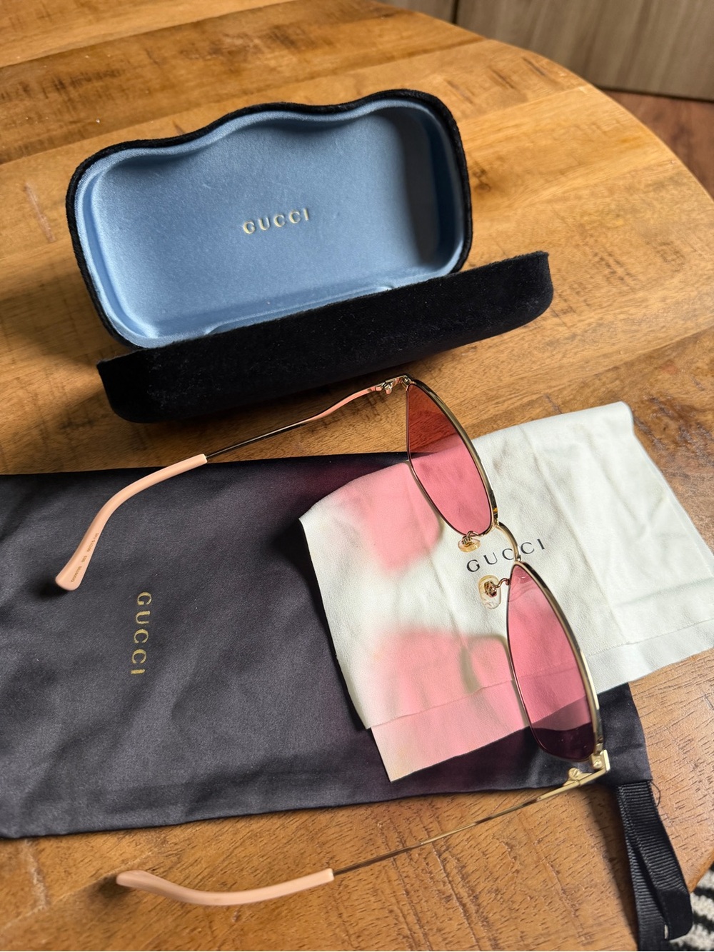Gucci Pink Lens Sunglasses - Picture 8 of 11
